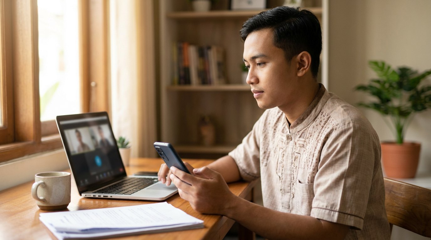 Menimbang belajar ngaji lewat aplikasi di HP atau guru online live di laptop